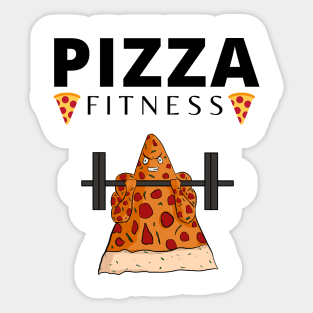 Pizza fitness funny workout Sticker